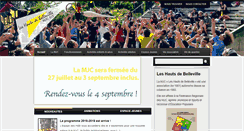 Desktop Screenshot of mjc-leshautsdebelleville.com