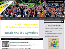 Tablet Screenshot of mjc-leshautsdebelleville.com